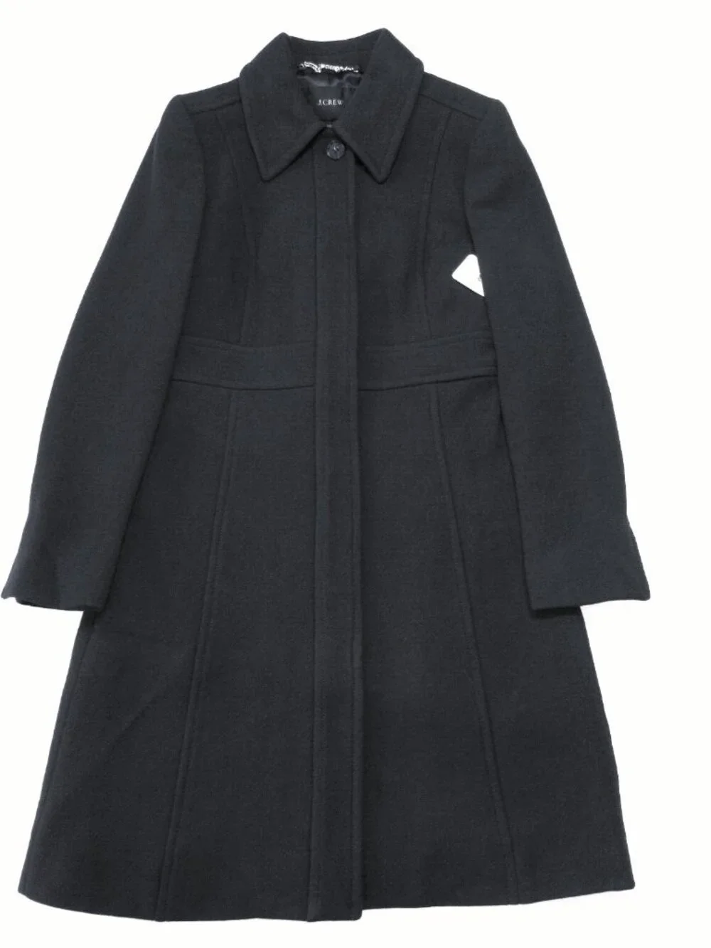 NWT J.Crew New Lady Day TopCoat in Black Italian Doublecloth Wool 2